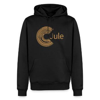 Für Jule - Männer Premium Bio Hoodie - Schwarz - Vorne - Nico (187cm)