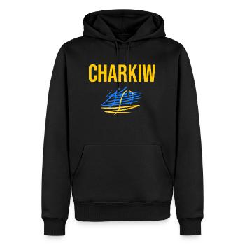 Charkiw Ukraine Ukraina Charkiw - Männer Premium Bio Hoodie - Schwarz - Vorne - Nico (187cm)