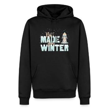 Not made for Winter - Men’s Premium Organic Hoodie - black - Front - Nico (187cm)