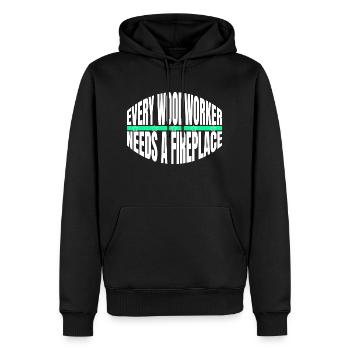 joke geek gift birthday present the carpenters - Männer Premium Bio Hoodie - Schwarz - Vorne - Nico (187cm)