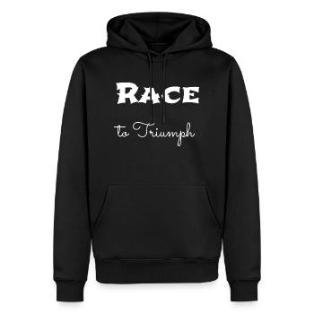 present idea birthday excitement adventure jockey - Männer Premium Bio Hoodie - Schwarz - Vorne - Nico (187cm)