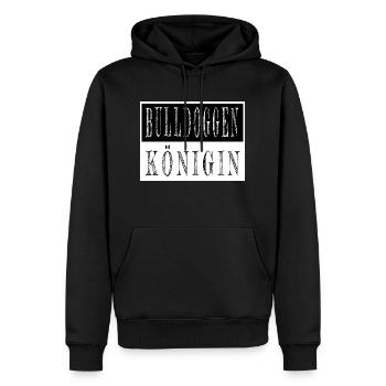 pfote spruch hundeliebhaber lieben bachhund tier - Männer Premium Bio Hoodie - Schwarz - Vorne - Nico (187cm)