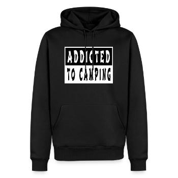 outdoor gift joke funny quote present breakfast - Männer Premium Bio Hoodie - Schwarz - Vorne - Nico (187cm)