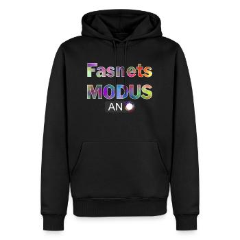 Fasnetsmodus - Sweat à capuche Premium bio Homme - noir - Devant - Nico (187cm)