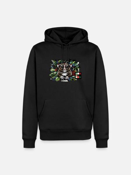 Tarsier - Männer Premium Bio Hoodie - Schwarz