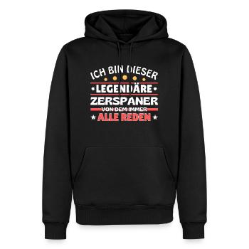 I'm that legendary machinist - Men’s Premium Organic Hoodie - black - Front - Nico (187cm)