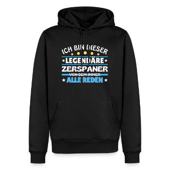 Ich bin dieser legendäre Neurologe - Männer Premium Bio Hoodie - Schwarz - Vorne - Nico (187cm)