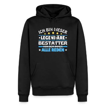 Ich bin dieser legendäre Neurologe - Männer Premium Bio Hoodie - Schwarz - Vorne - Nico (187cm)
