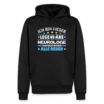 Ich bin dieser legendäre Neurologe - Männer Premium Bio Hoodie - Schwarz - Vorne - Nico (187cm)