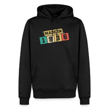 1936 Geburtstag 1936 Jahrgang 1936 Geburtstag - Männer Premium Bio Hoodie - Schwarz - Vorne - Nico (187cm)