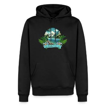 Lake Tristach Monster East Tyrol Austria - Men’s Premium Organic Hoodie - black - Front - Nico (187cm)