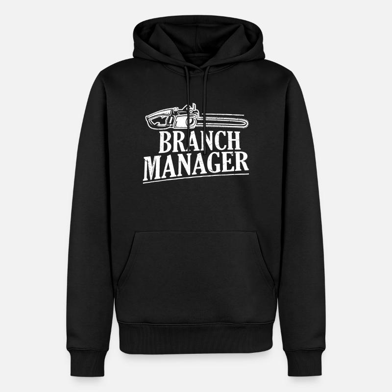Branch Manager Logging Lumberjack Logger - Männer Premium Bio Hoodie - Schwarz