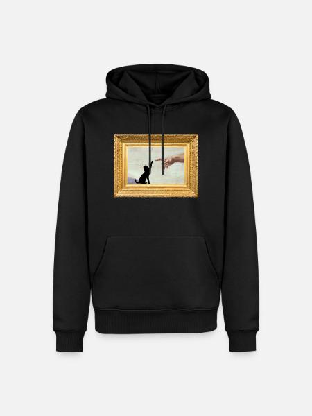 The Creation of Catdam - Men’s Premium Organic Hoodie - black
