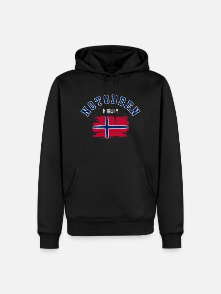Notoden, Noorwegen - Mannen Premium Bio hoodie - zwart