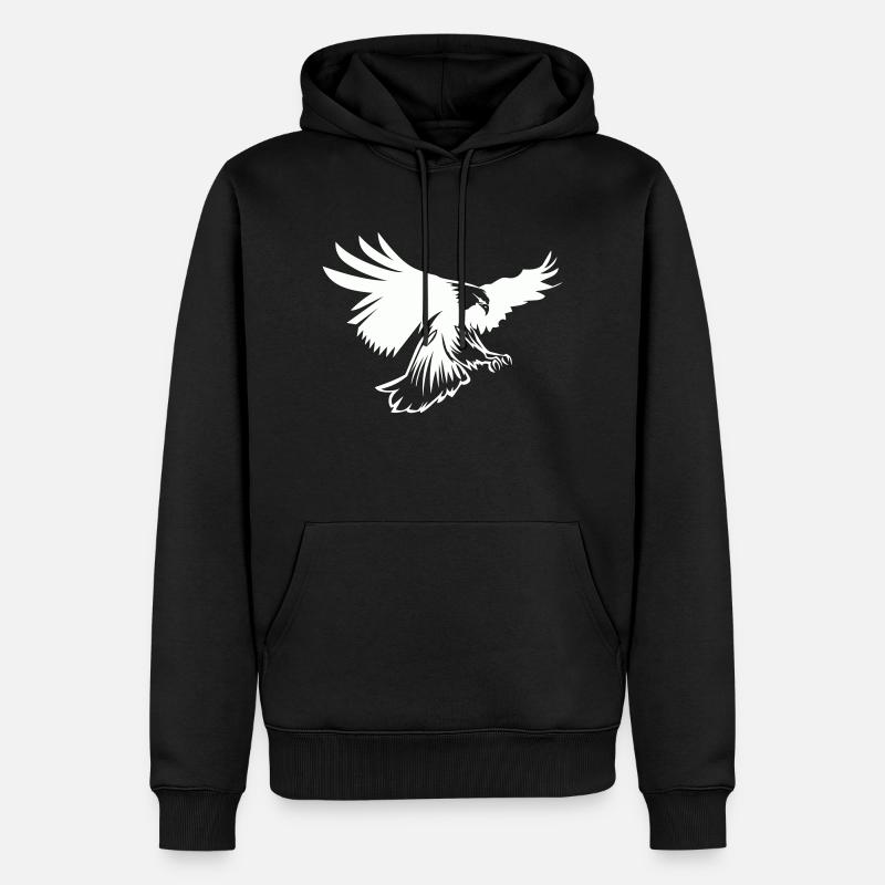 Aigle - Sweat à capuche Premium bio Homme - noir