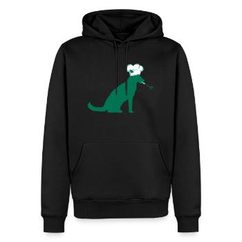 Dog Grill Master Grilling Chef Hat Chef Hunger - Men’s Premium Organic Hoodie - black - Front - Nico (187cm)
