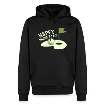 Happy Birdie To Me Golfer Golf - Männer Premium Bio Hoodie - Schwarz - Vorne - Nico (187cm)