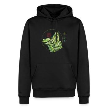 Chinesisch_Architektur_Himmelstempel_Wenshou 1420 - Sweat à capuche Premium bio Homme - noir - Devant - Nico (187cm)