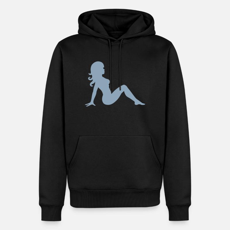 sympa fille - Sweat à capuche Premium bio Homme - noir