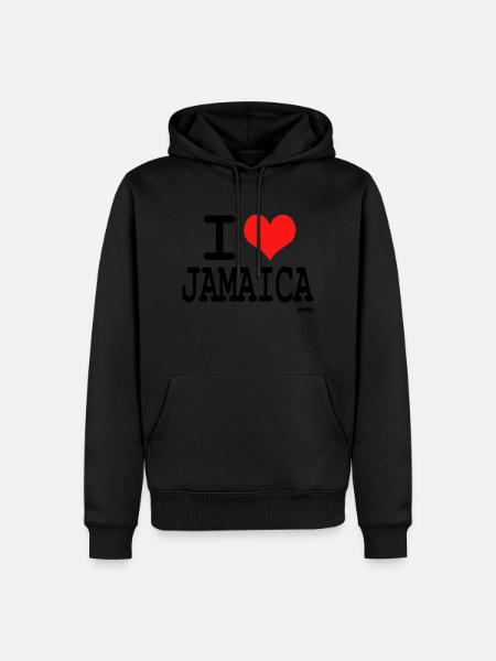 jamaica - Men’s Premium Organic Hoodie - black