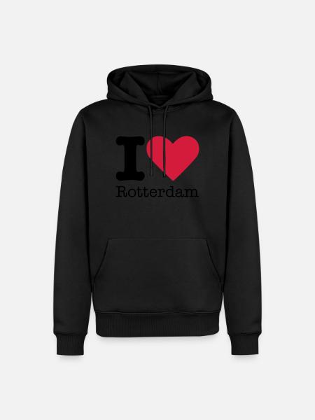 I Love Rotterdam - Men’s Premium Organic Hoodie - black