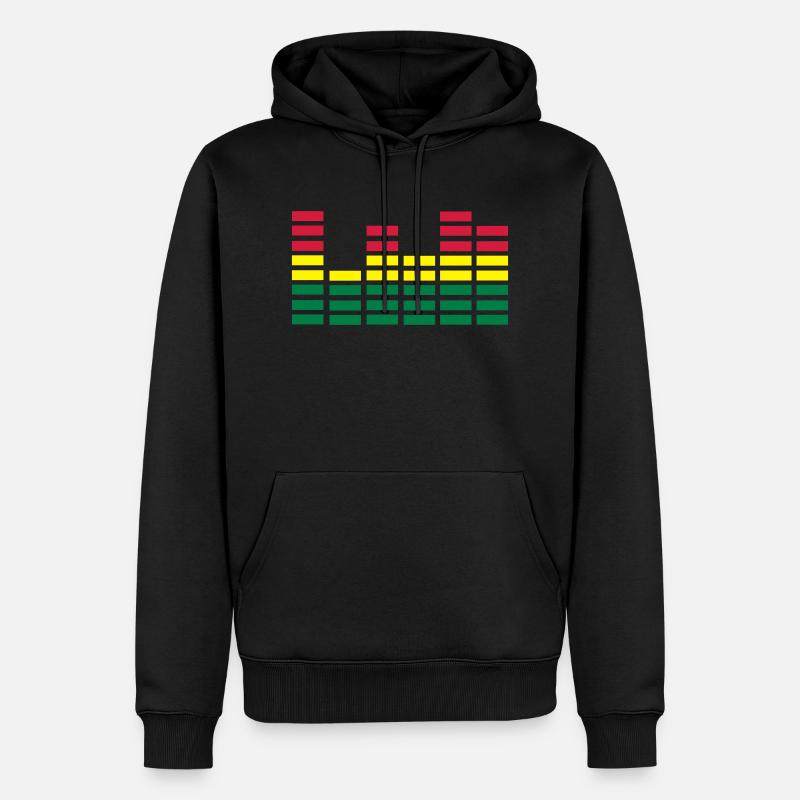 Equalizer - Männer Premium Bio Hoodie - Schwarz