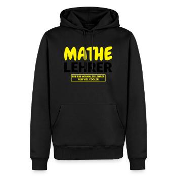 Mathelehrer Geschenk - Männer Premium Bio Hoodie - Schwarz - Vorne - Nico (187cm)