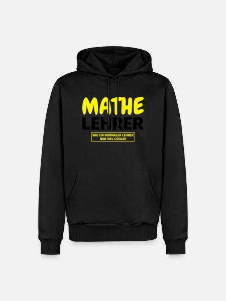 Mathelehrer Geschenk - Männer Premium Bio Hoodie - Schwarz