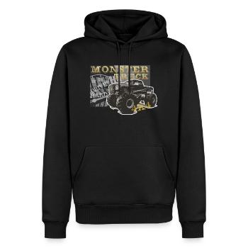 Monstertrck - Männer Premium Bio Hoodie - Schwarz - Vorne - Nico (187cm)