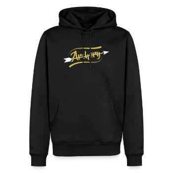 Archer flèche arc arc - Sweat à capuche Premium bio Homme - noir - Devant - Nico (187cm)