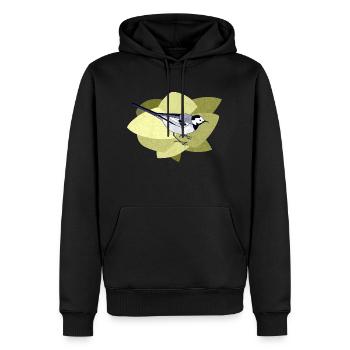 Oiseau - Sweat à capuche Premium bio Homme - noir - Devant - Nico (187cm)