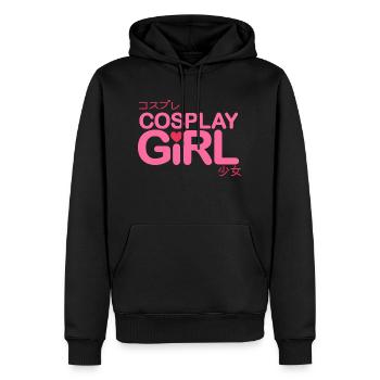 Cosplay Mädchen - Männer Premium Bio Hoodie - Schwarz - Vorne - Nico (187cm)