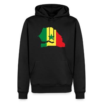 Senegal flag - Männer Premium Bio Hoodie - Schwarz - Vorne - Nico (187cm)