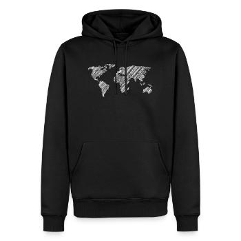 Weltreise (Kreuzfahrt) - Männer Premium Bio Hoodie - Schwarz - Vorne - Nico (187cm)