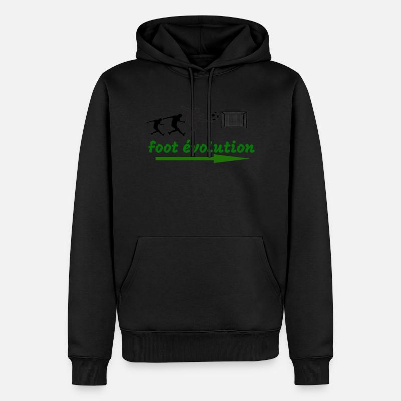 foot évolution - Sweat à capuche Premium bio Homme - noir