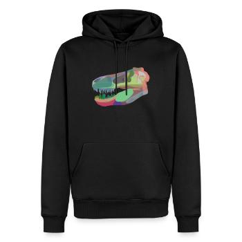 Color Rex Rebos - Männer Premium Bio Hoodie - Schwarz - Vorne - Nico (187cm)