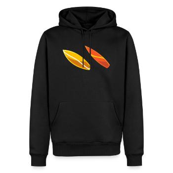 Sup pour les surfeur - Sweat à capuche Premium bio Homme - noir - Devant - Nico (187cm)