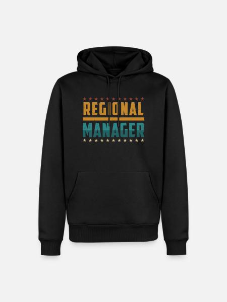 Regional Manager - Männer Premium Bio Hoodie - Schwarz