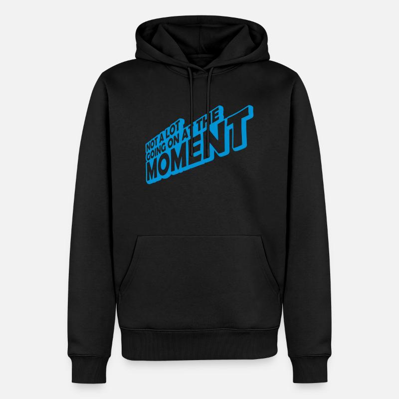 Not much going on - Männer Premium Bio Hoodie - Schwarz