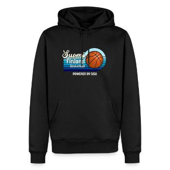 Suomi Finnland Basketball - Männer Premium Bio Hoodie - Schwarz - Vorne - Nico (187cm)