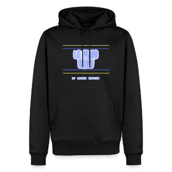 Le plus beau - Sweat à capuche Premium bio Homme - noir - Devant - Nico (187cm)