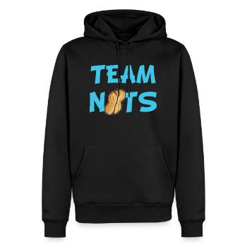 Gender Reveal Team Nuts Announcement Baby Shower - Sweat à capuche Premium bio Homme - noir - Devant - Nico (187cm)