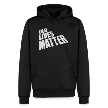 old lives matter Zitat - Männer Premium Bio Hoodie - Schwarz - Vorne - Nico (187cm)