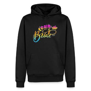 Braut Braut Hochzeit Junggesellenabschied Brautjungfernabschied - Männer Premium Bio Hoodie - Schwarz - Vorne - Nico (187cm)