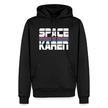 Space Karen - Männer Premium Bio Hoodie - Schwarz - Vorne - Nico (187cm)