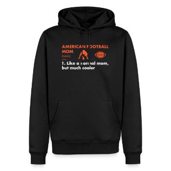Sport Maman Définition Football américain - Sweat à capuche Premium bio Homme - noir - Devant - Nico (187cm)