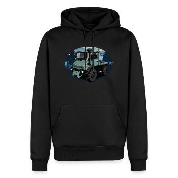 Groupe de puissance universel // Illustration - Sweat à capuche Premium bio Homme - noir - Devant - Nico (187cm)