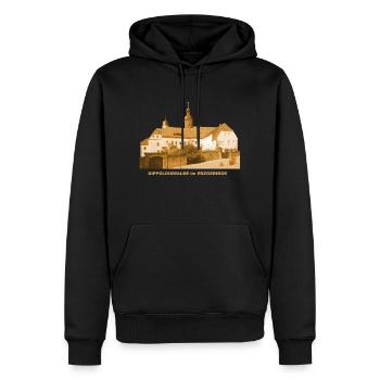 Dippoldiswalde Rathaus Erzgebirge Sachsen - Männer Premium Bio Hoodie - Schwarz - Vorne - Nico (187cm)