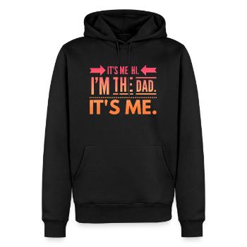 Funny Dad Fathers day - Men’s Premium Organic Hoodie - black - Front - Nico (187cm)
