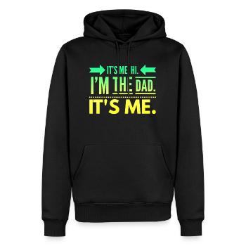 Funny Dad Fathers day - Men’s Premium Organic Hoodie - black - Front - Nico (187cm)